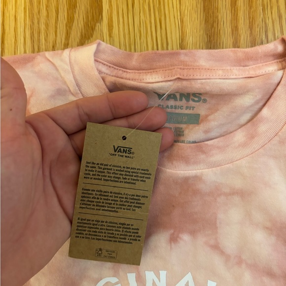 VANS off the wall pink/tye tee - Picture 2 of 2